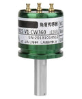12-Bit Hall Angle Sensor With 0.088 Degree Resolution And 360 Degree Full Rotation 0-5V Analog Output Pro Grade High Precision Rotatable Hall Effect Position Sensor For Accurate Angular Measurement And Reliable Motion Control., green metal Hall angle sensor with shaft and three terminals