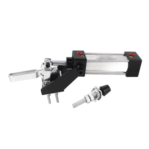 Heavy Duty Pneumatic Toggle Clamp Packing A Dang Tough 227kg Clamping Force Air Cylinder Hold Down Bracket For Seamless Automation Builds Aluminum Construction That Locks Tight Every Time Without Breaking A Sweat