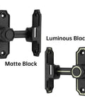 90/180 Degree Flip Barn Door Lock Security Latch For Sliding Doors And Cabinets Easy Install Privacy Gate Lock Matte Black Finish