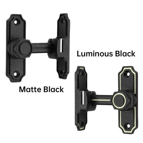 90/180 Degree Flip Barn Door Lock Security Latch For Sliding Doors And Cabinets Easy Install Privacy Gate Lock Matte Black Finish