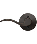 Right Handed Accent Door Lever One Sided Non Turning Dummy Door Handle Aged Bronze For Decorative Doors And Inactive Panels Ideal For Double Door Installations shown from the side