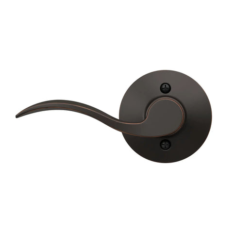 Right Handed Accent Door Lever One Sided Non Turning Dummy Door Handle Aged Bronze For Decorative Doors And Inactive Panels Ideal For Double Door Installations shown from the side