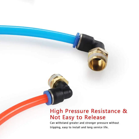 Heavy Duty 90 Degree Push To Connect Fitting 6Mm Tube To G1/8 Male Elbow For Pneumatic Air Systems Quick Snap Lock Couplers With No Sweat Setup Smooth Workflow Pack Of 10