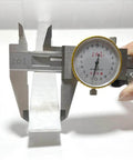 Caliper measuring Two Pack 1/8 Inch Thick Aluminum Flat Bar 1 Inch Wide 16 Inch Long And 3mm X 25mm X 406mm Aluminum Flat Plate