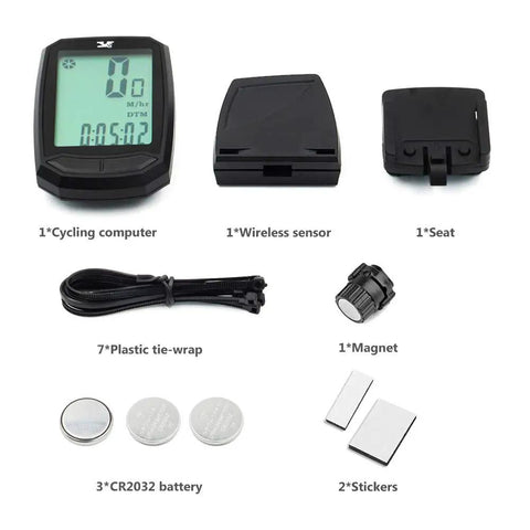 Wireless Bike Computer With Big LCD Display Waterproof Odometer For Speed Distance And Time Tracking Built Tough For Everyday City Rides And Casual MTB Sessions