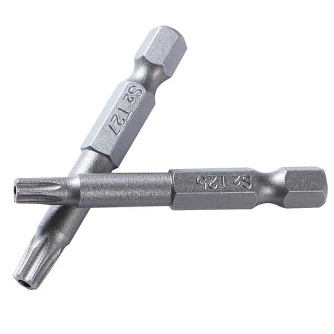 Huge 12 Pc Torx Security Screwdriver Bits Set With Magnetic Drill Drivers For Tough Jobs Including T5 T6 T7 Up To T40 Sizes In Durable S2 Steel. S2 steel T25 Torx security bit