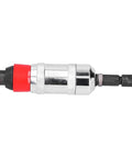 Straight Up Heavy Duty Air Die Grinder With Alloy Steel Housing And Precision Matched Motor Assembly Running Smooth As Butter And Kicking Serious Grinding Power, side view.