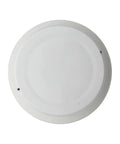 Premium Analog Photoelectric Smoke Sensor Built Like A Tank For Lightning Quick Fire Alerts In Commercial Spaces - Top view of matte ivory sensor.