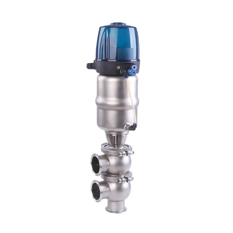 Heavy Duty Sanitary Stainless Steel SS316L Pneumatic Water Shutoff Valve With External Cleaning Anti Mixing Design Hygienic And Easy Maintenance For Clean Water Lines And Industrial Plumbing, stainless steel valve