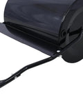 Side view of Heavy-Duty Lawn Roller with 16 Gallon Capacity for Tow-Behind Use, Durable Steel Construction, Adjustable Weight, Black Finish