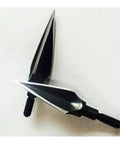 Pack Of 6 120 Grain Traditional Archery Broadheads For Compound Bow Hunting fixed blade close-up
