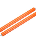 2 Pack 2 Inch Diameter 20 Inch Long Rubber Coated Conveyor Rollers Galvanized Steel Heavy Duty Transfer Cylinders For Kayak Loading Woodworking Jigs And Workshop Stands Real Deal Smooth Roll Orange Color.