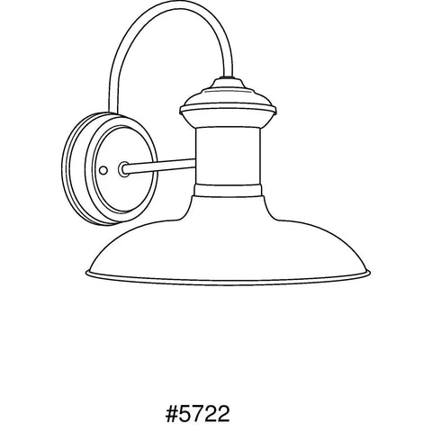 Brookside Outdoor Wall Light Black Finish, 10 Inch Wide By 10.75 Inch Tall Exterior Fixture design illustration