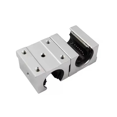 4 Pack Aluminum Block 20mm Linear Motion Ball Bearing Slide Block Set For SBR20 Linear Guide Rails, high-angle view