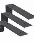 Rock Solid 10 Inch Countertop Support Brackets 3 Pack Built Tough Steel floating shelf brackets with wall mount design.