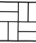 Concrete Molds For DIY Stepping Stones And Paver Pathways With Eight Section Cross Square Design Each Stone Measures 15.3 By 15.3 By 1.57 Inches Great For Garden Path Lawn Patio Yard And Pavement, top view of the mold.