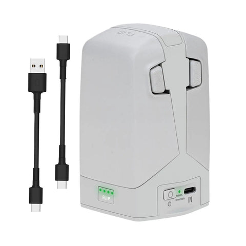 Two Way Charging Hub And Power Bank Kit For Drone Flip With Vertical Charging Station And Portable Power Bank Adapter