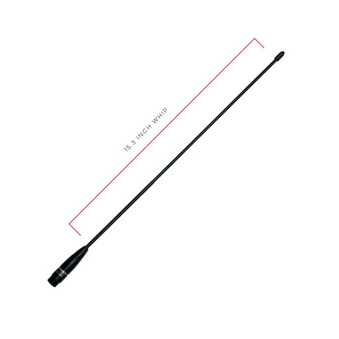 15.3 Inch GMRS Antenna With SMA Male Connector For BaoFeng And GMRS Radios 462 MHz Frequency Flexible Whip High Gain Up To 3 dBi Durable Signal Boost For Clear Long Range Communication