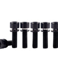Titanium Finish Bike Stem Bolts Set 6 Pcs M5 X 18mm With Washers Stainless Steel Allen Hex Screws For Road MTB And Mountain Bikes