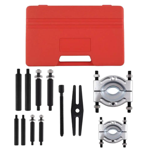 Heavy Duty 12 Pc Bearing Puller Set For Auto Inner Ring Removal 30 To 75Mm Fits Cars Essential Mechanic Tool For Garage Use With Precision Extractors To Clear Auto Jams No Drama Workings Zero Damage To Parts On Any Car Engine Setup You Need, red case and pullers