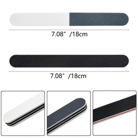 Sanding sponges from 15 Piece Model Tools Kit For Gundam And Car Models, Pro Hobby Craft Set, showing 7.08 inch size and black and white layers.