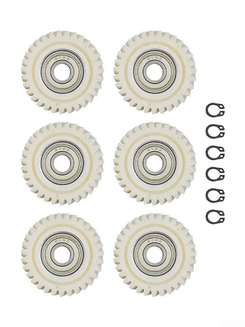 Six Piece Planetary Gear Set For E Bike Hub Motors With 31T 35T 36T Nylon Gears And 608 Bearing 8mm Aperture White Replacement Parts