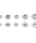 80 Piece Four Pronged T Nuts Kit In Zinc Plated Carbon Steel M6 M8 Tee Nuts With Threaded Sockets For Woodworking And Furniture DIY Projects
