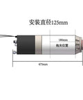Technical diagram of Water Cooled CNC Spindle Motor For Engraving And Milling, 3KW To 11KW Range, showing 150mm spindle diameter and BT40 toolholder.