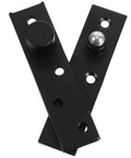 Stainless Heavy Duty Concealed Pivot Hinge For Wood Doors Matte Black Center Hung Eccentric Hinge Hardware Kit