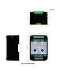 ATS Controller For Generator Set Control Panel Module 1 Piece Plug And Play Easy Install Durable Power Management Unit With Real Time Monitoring For Industrial Generators And Efficient Start Up, front view 77.5 mm