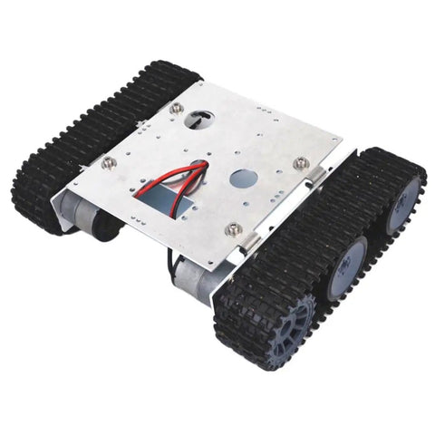 Smart Robot Tank Chassis With 33GB-520 Motor For DIY Robotics, Durable Aluminum Alloy, Big Track System, Low Noise, Easy Install
