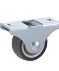 Dead Quiet Low Profile Caster Wheels Four Pack Rock Solid Furniture Casters With Durable Tpe Tires Flat Top Plate Mount for smooth gliding.