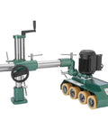 Premium Knockout Four Roller Woodworking Power Feeder With Four Speed Settings And One Full Horsepower Motor, green, four rollers for reliable feeding.