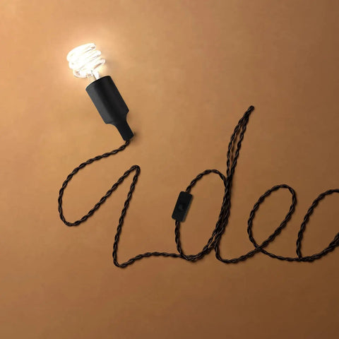 Straight Plug And Play Pendant Light Kit With 9.8 Ft Cord And On Off Switch Retro Industrial Hanging Lamp For Living Room Bedroom White E26 E27 Socket No Fuss Setup Super Chill Vibes 2 Pack with black cord and bulb holder.