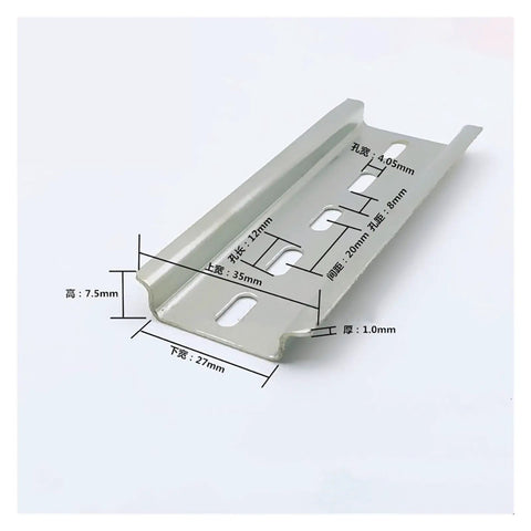 350mm DIN Rails With SSR Mounting Panel Enclosure For 3D Printer Frame Components, Integrated SSR Mount For Easy Component Securing And Cable Management, Rigid Stand For A Stable Printer Build, metal rail bracket