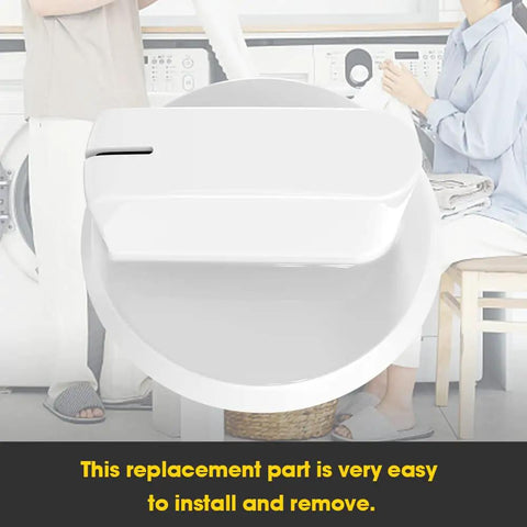 Must Have Replacement Dryer Timer Knob Assembly For Compatible Dryers Model WE03X25285 Replacement For AP6032623 And PS11763058 White Durable Materials Super Easy Install Fits Hotpoint And Other Major Brand Dryers Keeps Timer Right
