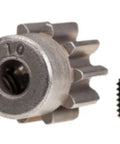 10 Tooth Steel Pinion Gear 32 Pitch With Set Screw For RC Cars Silver Finish Durable Metal Pinion Replacement For Improved Torque