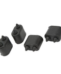 Premium High Strength Rubber Door Jamb Bumpers Kit Stopper Pads For Cutlass Ciera Noise Reduction Silent Hitting And Heavy Duty Body Protection Upgrade, 4 black rubber bumpers