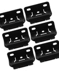 Self Closing Cabinet Door Hinges For RV And Camper, 6 Pack, black semi concealed hardware, cold rolled steel