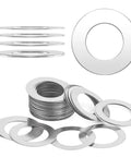 6 By 16 Shim Washer Precision Spacers Kit With 20 Stainless Steel Shims In 0.1 0.2 0.3 0.5 Mm Increments For DIY Friendly Precise Gap End Play Reduction And Alignment In Bearings Gears And 3D Printer Rails 304 Stainless, 6x16 washers