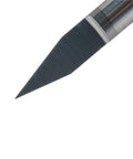 Close-up of a precision tip from the Straight Up Killer 7 Piece Solid Carbide Router Bit Kit With 6mm Shank, ideal for woodworking.