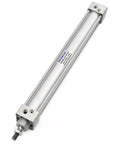 Beefy 1.25 Inch Bore Pneumatic Air Cylinder With 15.74 Inch Stroke Double Acting Single Rod M10x1.25 Threaded Rod PT One Eighth Port