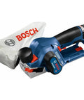 12V Max EC Brushless Planer Bare Tool With 14,500 RPM For Fast Stock Removal shown with dust bag attached