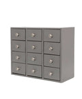 Heavy Duty 12 Drawer Metal Parts Cabinet For Workshop Garage And Office With Corrosion Resistant Galvannealed Steel Powder Coated Finish
