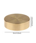 Pro Grade Copper Watch Oil Dispenser Kit With Oiler Cup 8cm For Horology Repair, showing compact circular design with measurements.