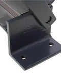 Close-up of Box And Pan Brake Kit Heavy Duty Sheet Metal Bender base with two bolt holes, part of adjustable angles mechanism.
