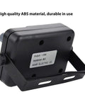 Rear view of rugged ABS portable ham radio transceiver with external speaker for two way radio, mini walkie talkie car mobile