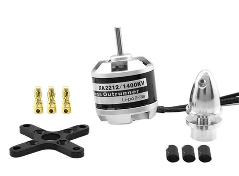 Xa2212 Brushless Drone Motor With 1400Kv For RC Planes And Quadcopters Outrunner Ultra Smooth Performance Lightweight Aluminum Housing