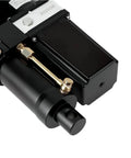Heavy Duty 25000N Linear Actuator Built Like A Rock Solid Workhorse Featuring Hella Tough IPX6 Waterproof Shields Plus 48V Power close-up of mechanical components.