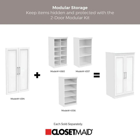 Versatile Modular Storage Shelf With Three Adjustable Shelves Stackable Closet Organizer Featuring Clean Trim Solid Backing Easy Peasy Setup For Ultimate Home Organization Game Changer